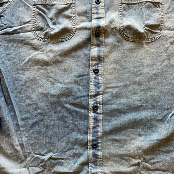 Ralph Lauren Vintage Men's Light Chambray Workshirt size Medium - Picture 7 of 16
